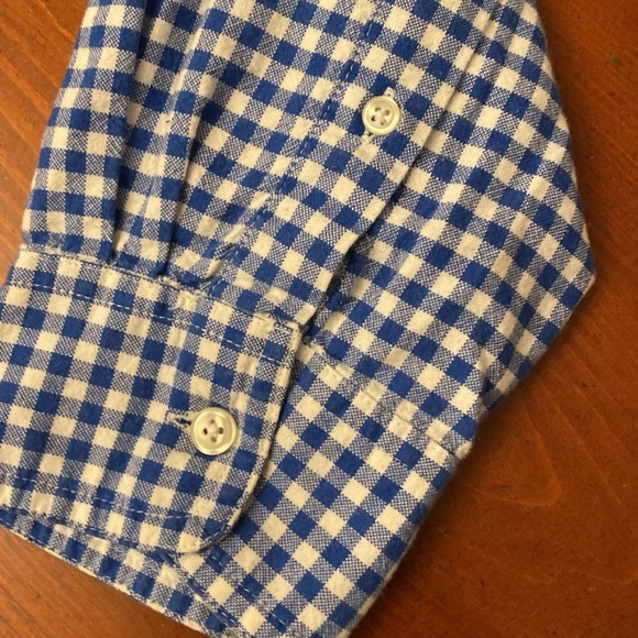 Chaps Shirt Blue Gingham XL - Picture 4 of 9